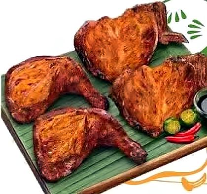 Four pieces of chicken inasal